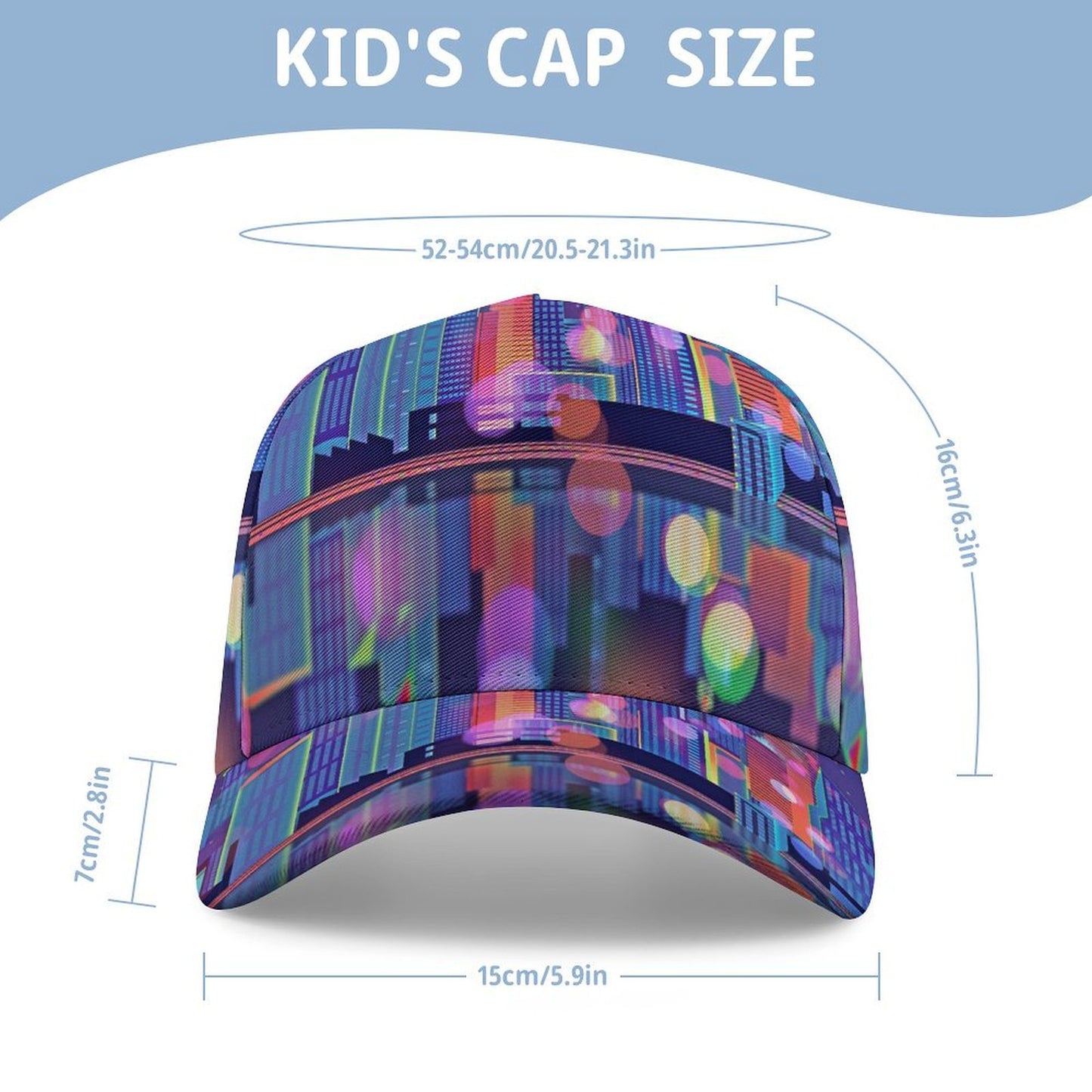 Design a Custom Kids Baseball Cap | Seamless All-Over Print