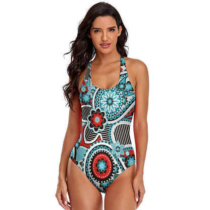 Custom One Piece Swimsuit Adjustable Strap | Tummy Control Monokini