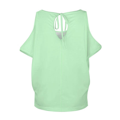 Custom Women's Off-Shoulder T-Shirt | Sexy Scoop Neck & Soft Touch