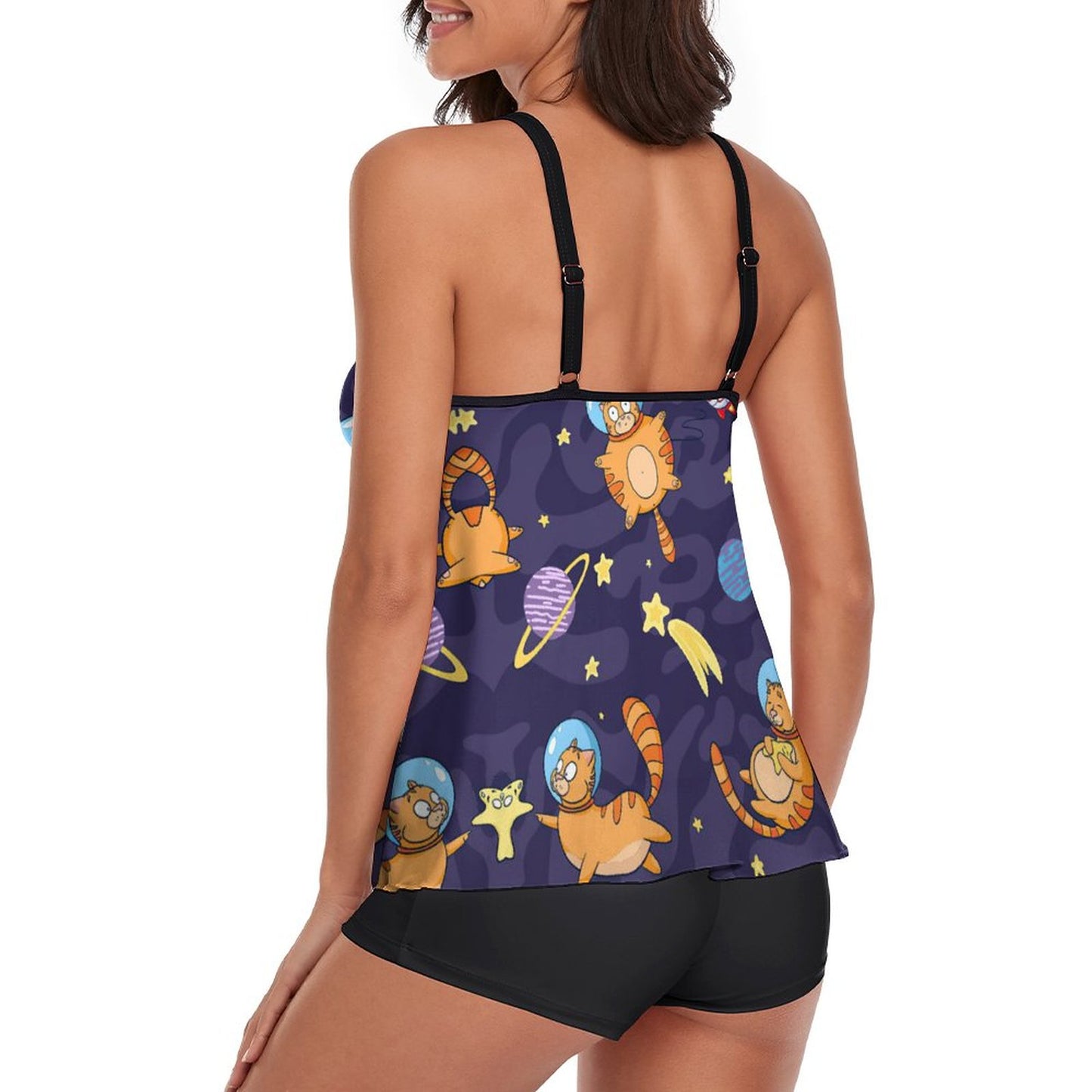 Custom Skirted Tankini Set with Boyshorts | Modest Swim Dress