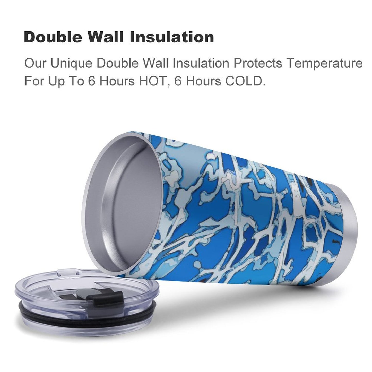 Custom 20oz Stainless Steel Travel Tumbler: Vacuum Insulated Car Cup