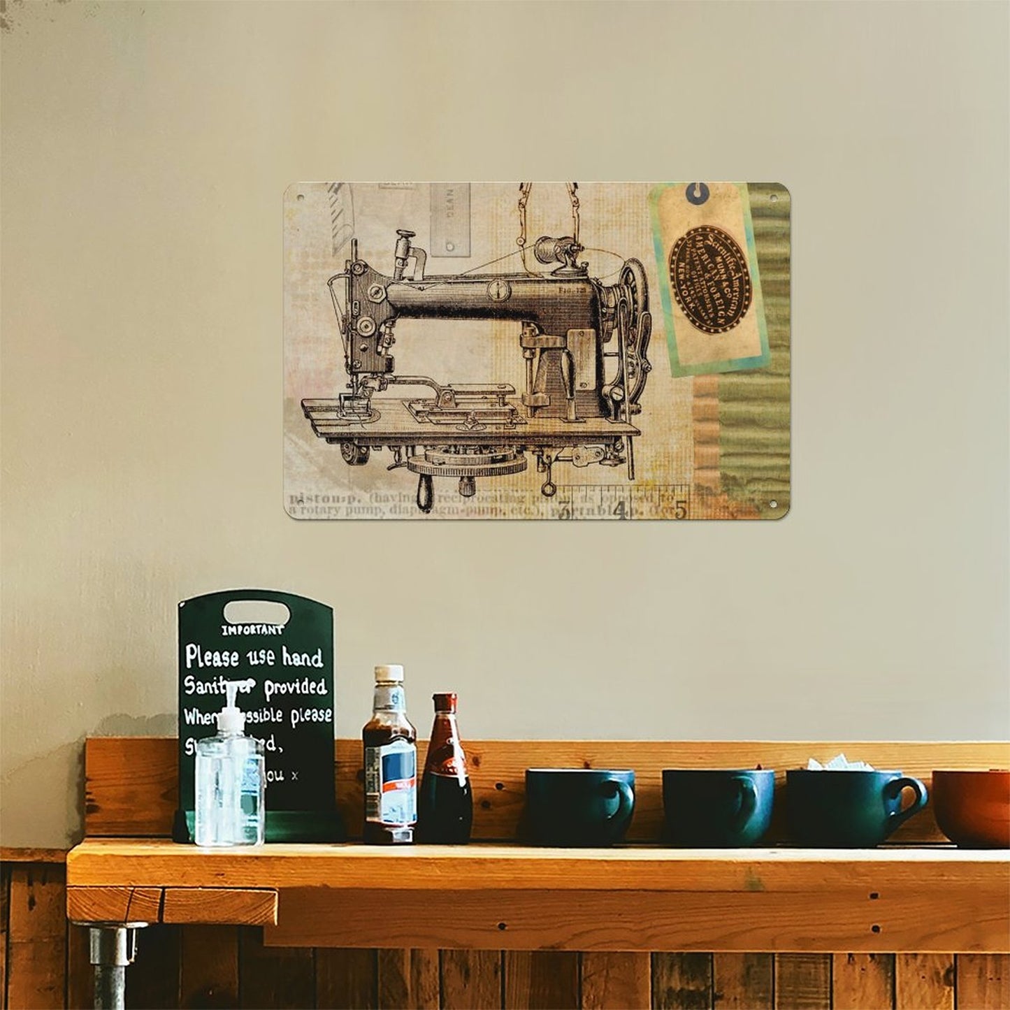 Custom Horizontal Aluminum Sign: Durable UV-Printed Art for Indoor &amp; Outdoor Decor (20x30cm)