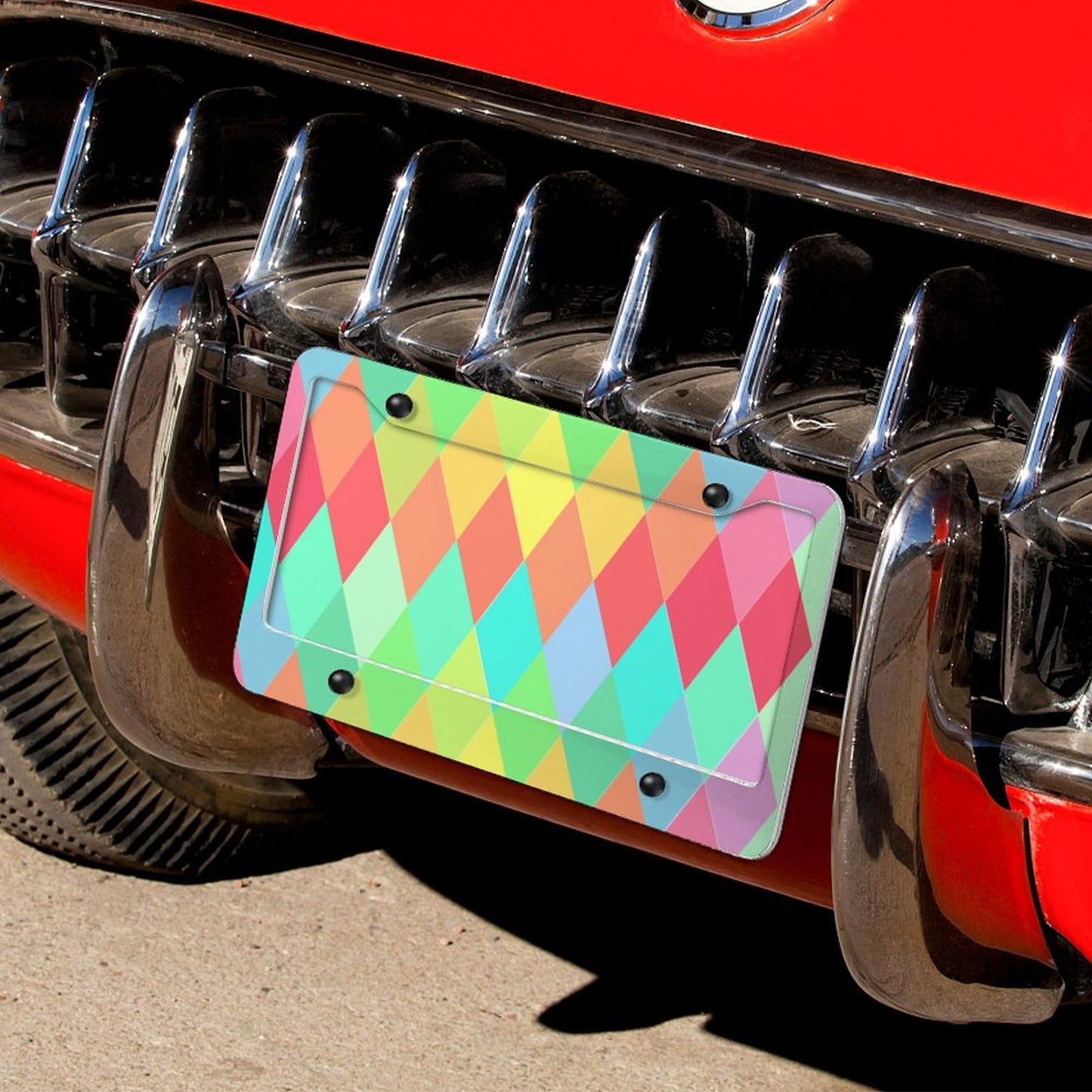 Custom Aluminum License Plate Frame | Add Your Photo & Text