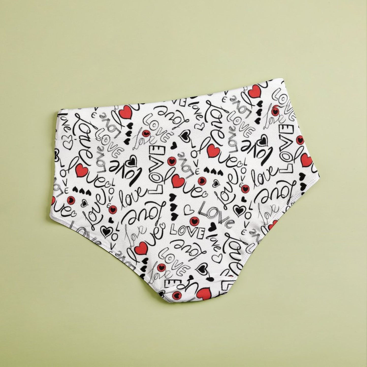 Custom High-Waisted Panties | Personalized Milk Silk Underwear