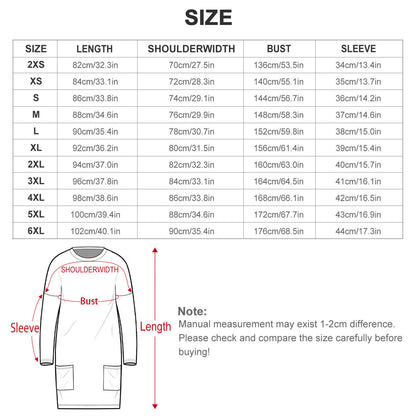 Custom Women's Oversized Tunic Sweatshirt | Long Top with Pockets
