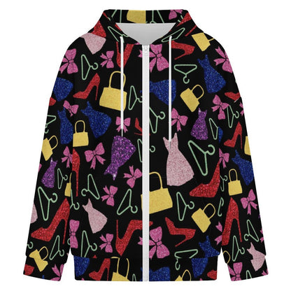 Custom Full-Zip Hoodie for Women with Personalized Print