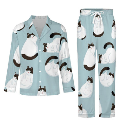 Custom Cuban Collar Pajama Set for Men | Personalized Gift