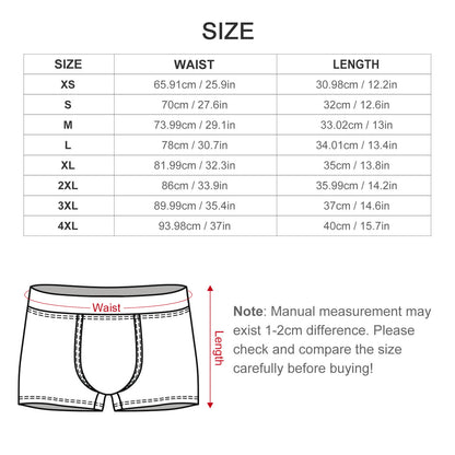 Custom Men's Boxer Briefs | Photo Underwear | Ice Silk Fabric