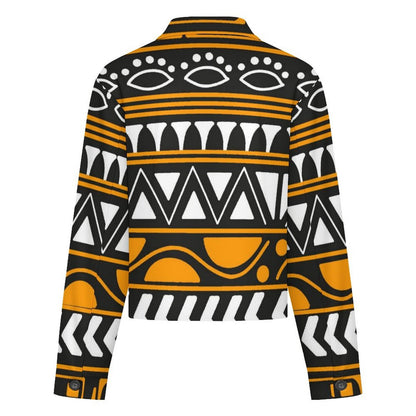 Custom Cropped Jacket for Women with Personalized Print