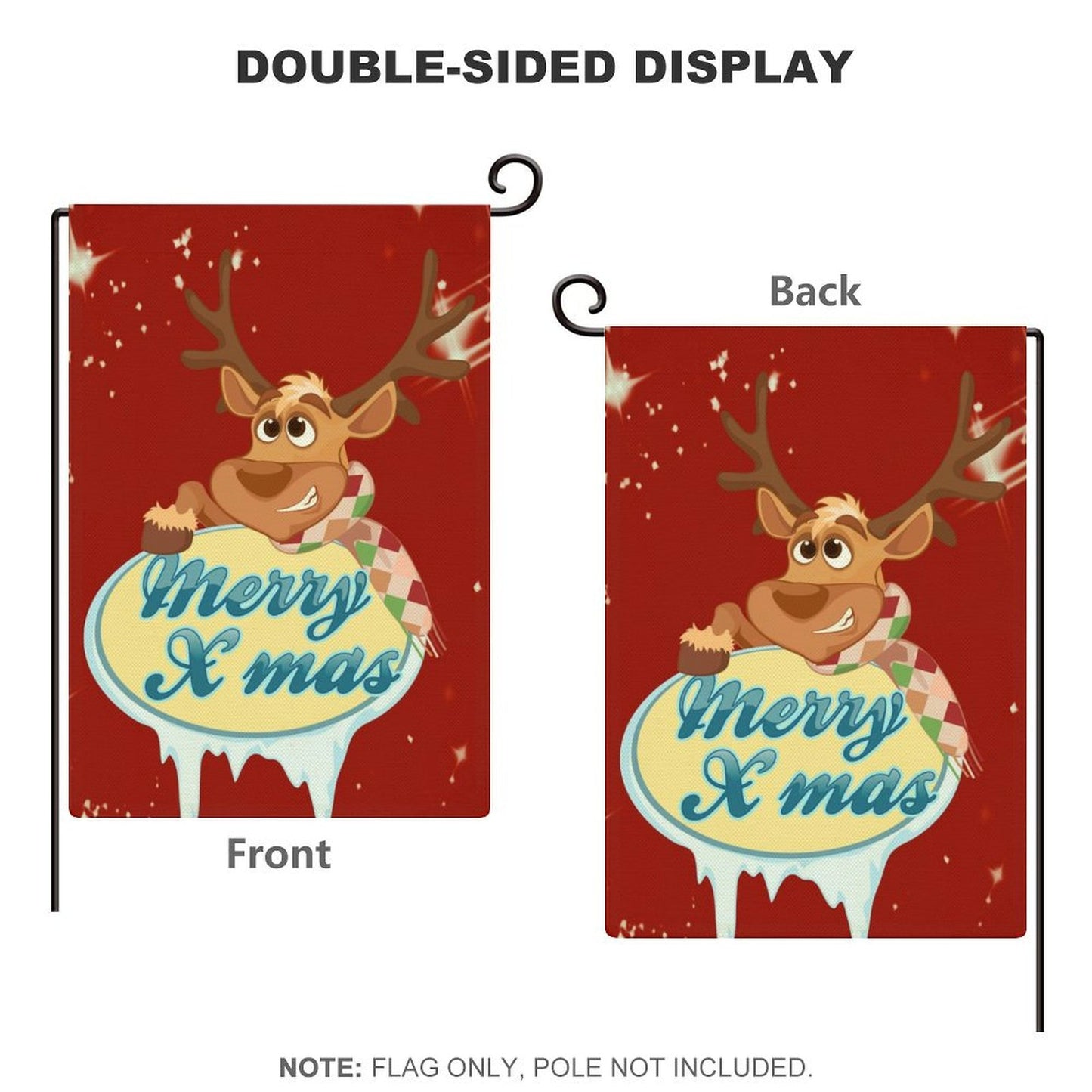 Custom Linen Garden Flag | Personalized Double-Sided Yard Flag