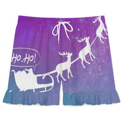 Custom Ruffle Strap Cami and Shorts Pajama Set for Women — S to 5XL
