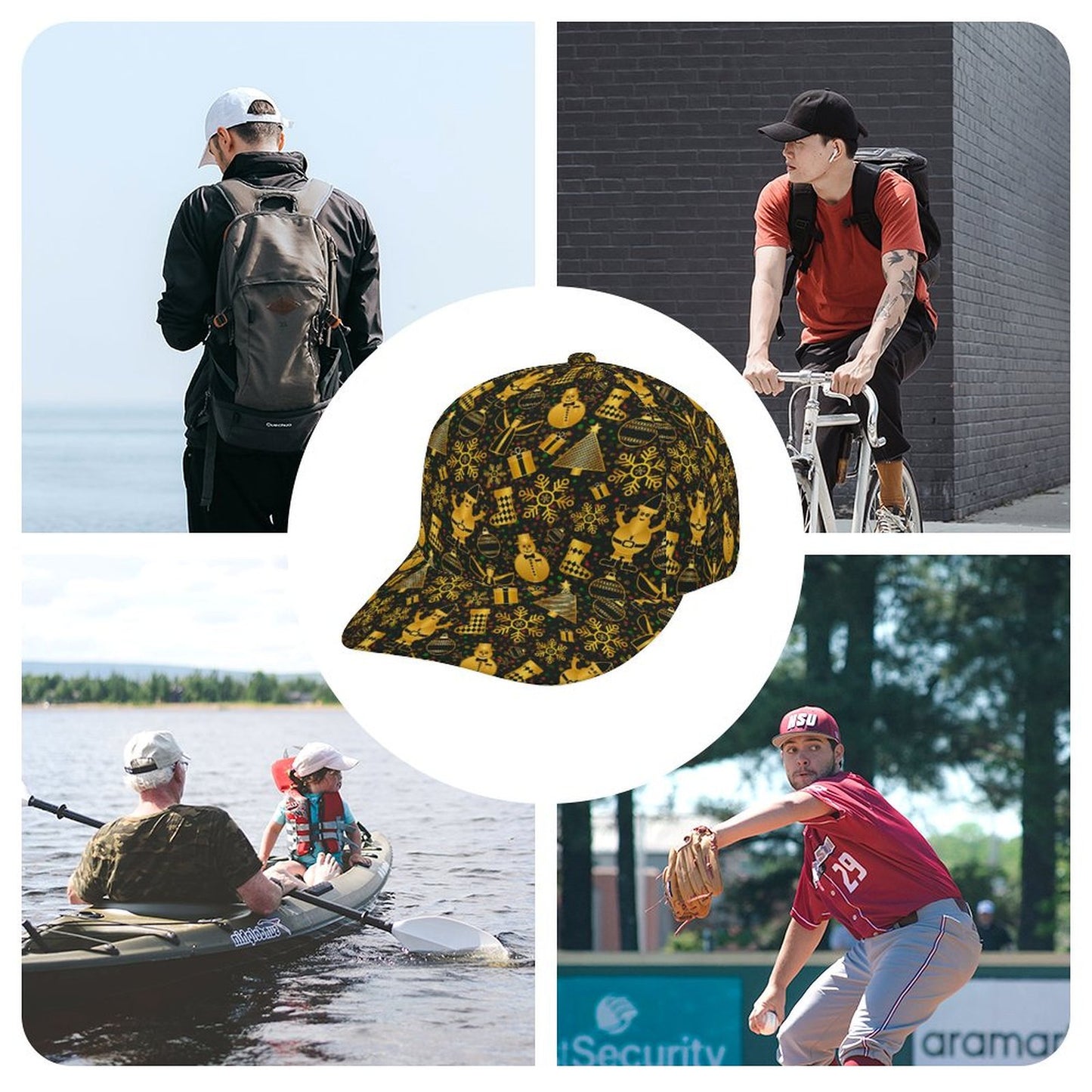 Custom All Over Print Baseball Cap | Full Polyester Twill Design