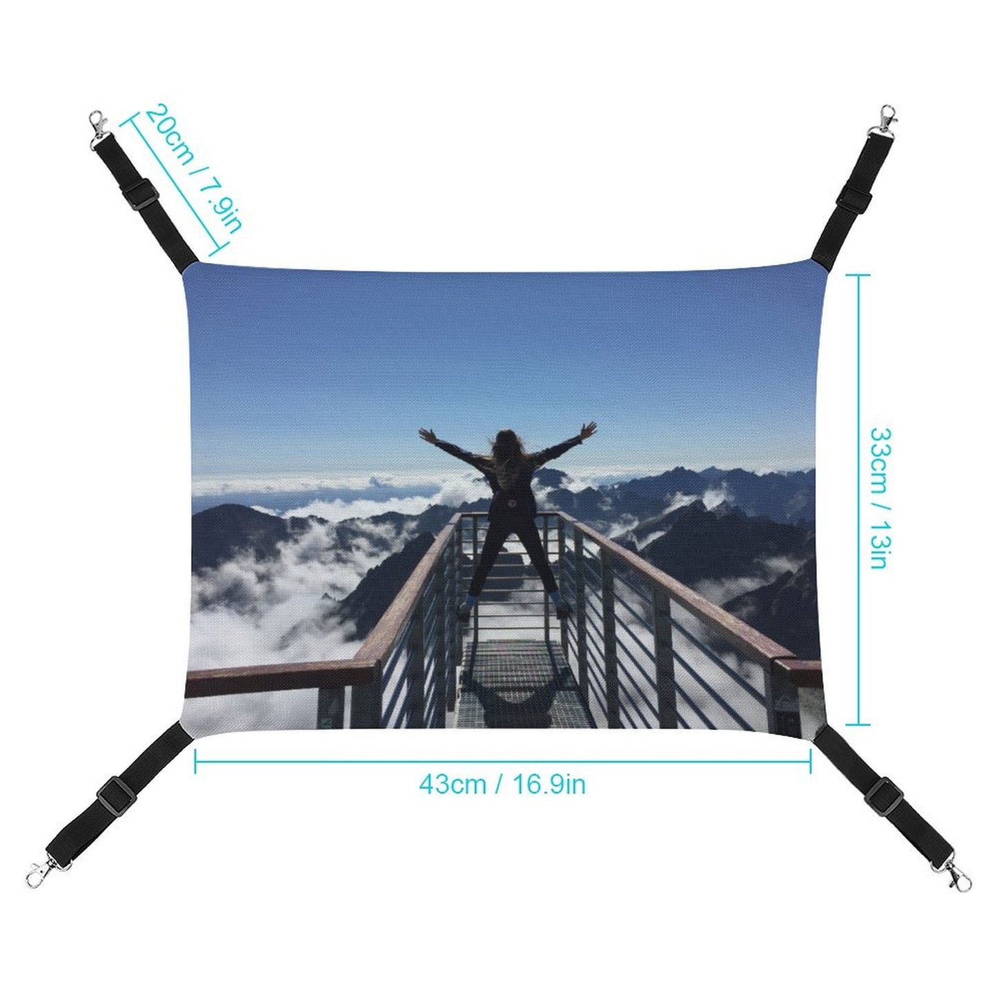 Custom Pet Hammock | Personalized Cat & Small Dog Bed for Crate or Chair