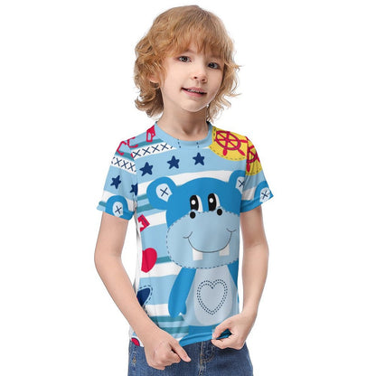 Custom Youth T-Shirt | Personalized All-Over Print Kids Tee