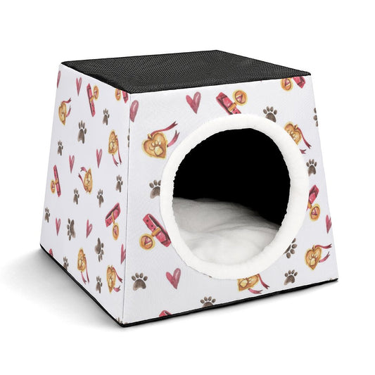 Custom Space Capsule Cat Bed | Personalized Enclosed Dog Cave