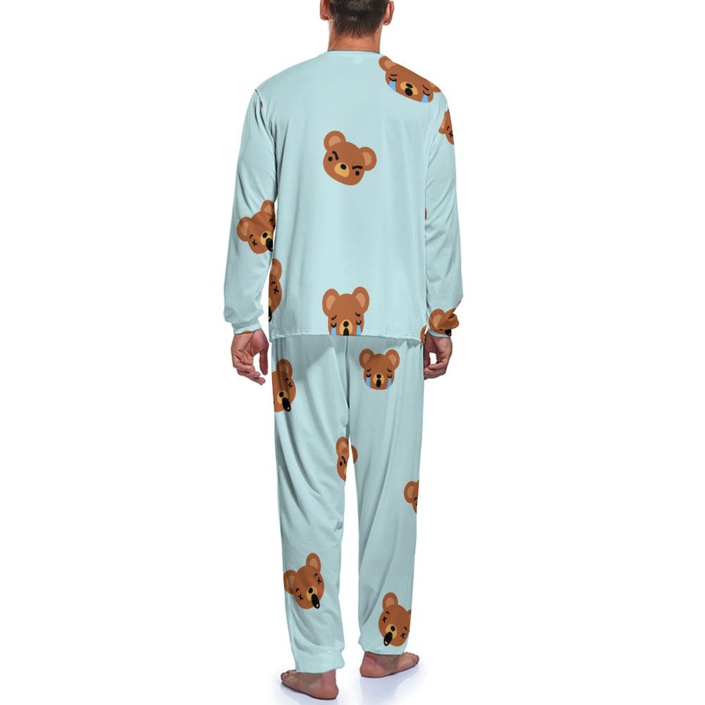 Custom Men's Jogger Pajama Set | Personalized Milk Silk Lounge