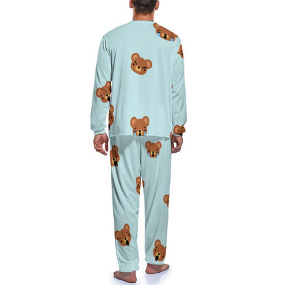 Custom Men's Jogger Pajama Set | Personalized Milk Silk Lounge