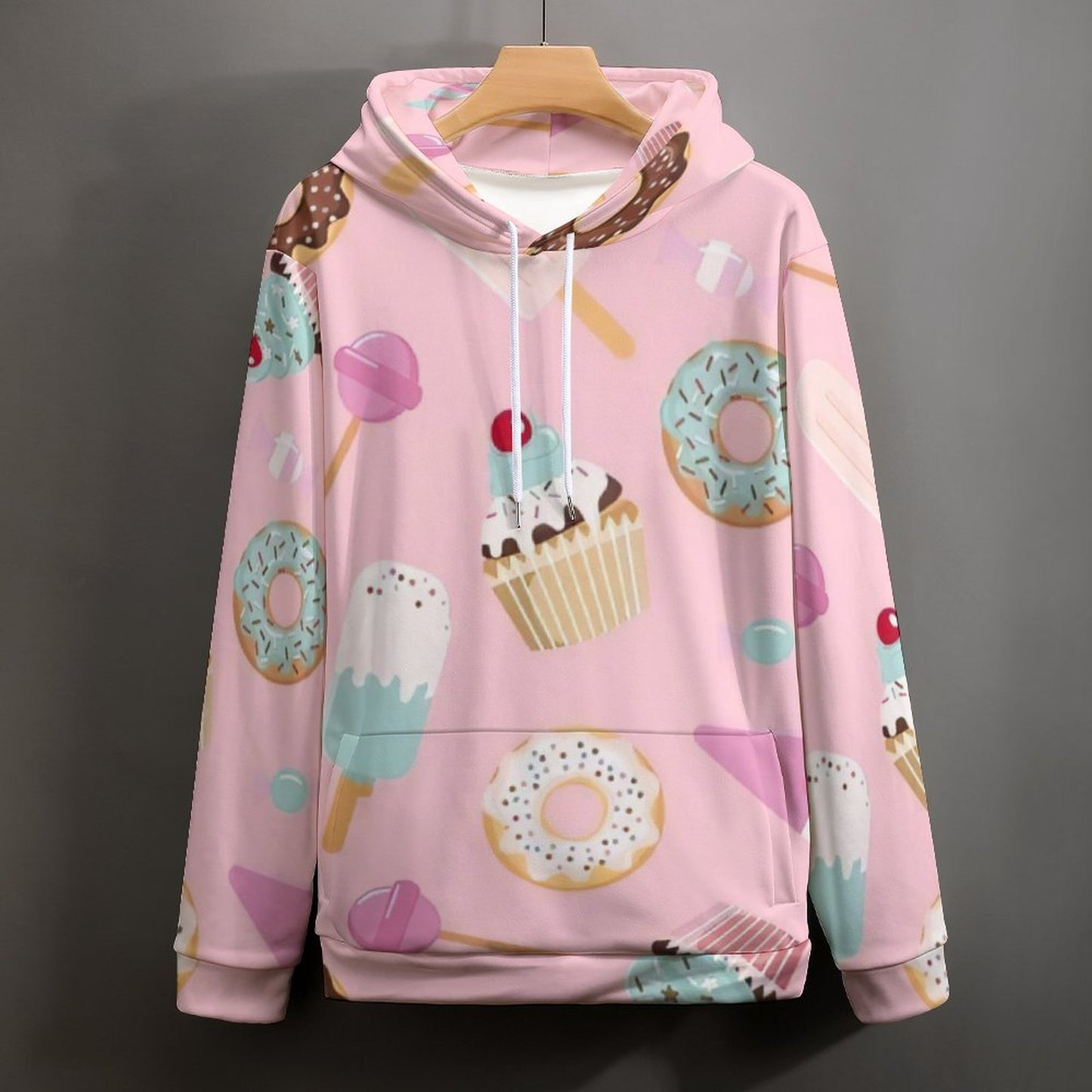 Custom All-Over Print French Terry Hoodie | Double-Lined Hood & Size S-6XL