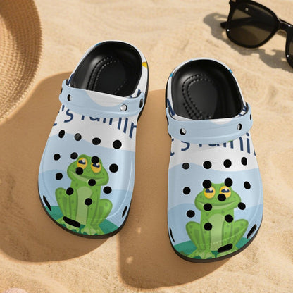 Custom Printed Heeled Clogs for Women — Personalized Platform Clog Sandals