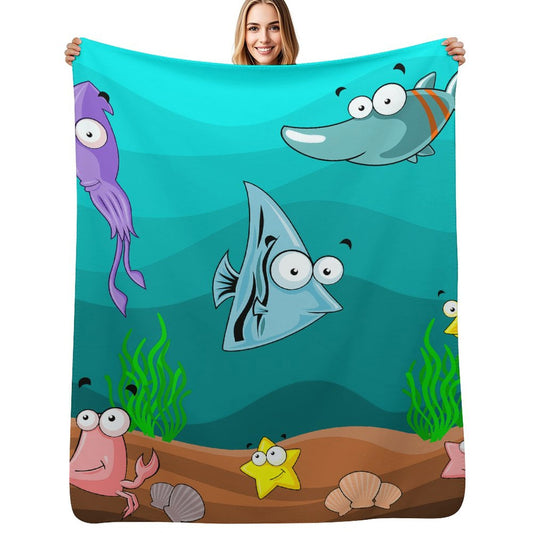 Custom Photo Sherpa Blanket | Personalized Fleece Throw with Picture