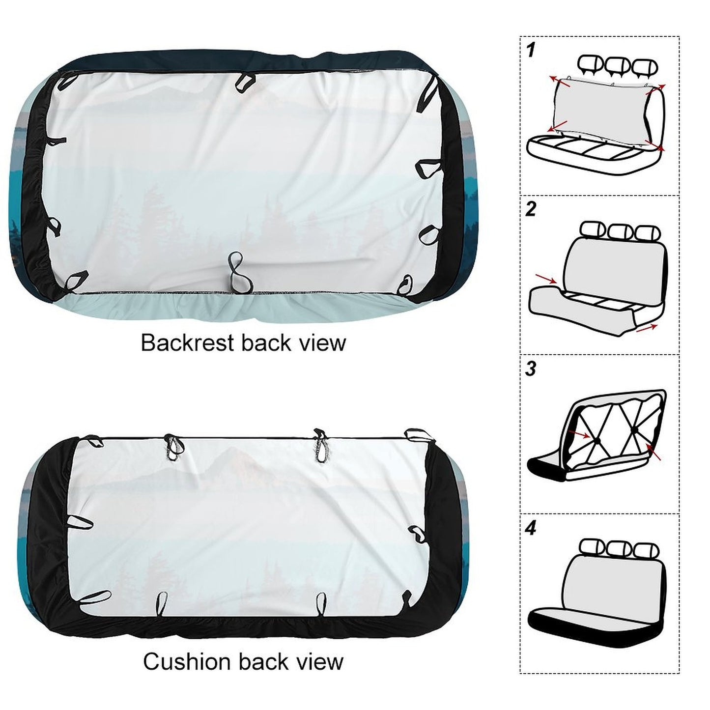 Custom Rear Seat Cover | Add Your Photos to Protect & Style