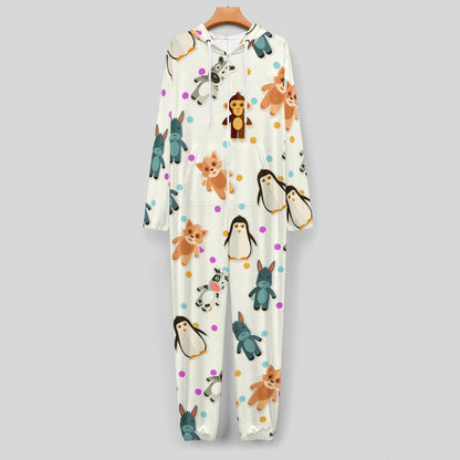 Custom Hooded Onesie for Adults | All-Over Print Jumpsuit