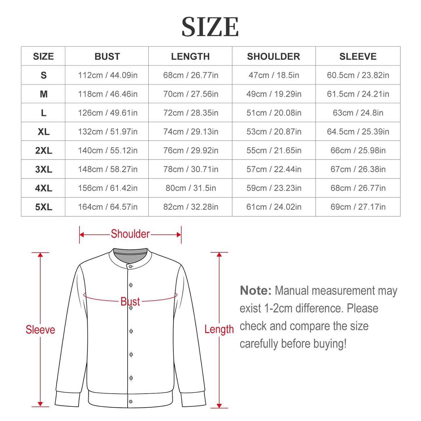 Custom Men's Cardigan Sweater with Personalized Print