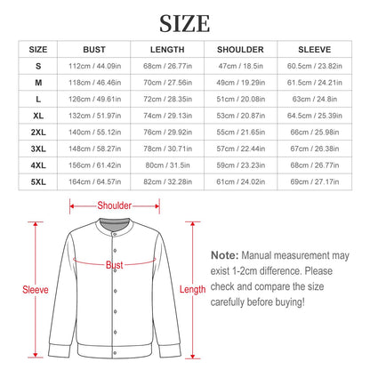 Custom Men's Cardigan Sweater with Personalized Print