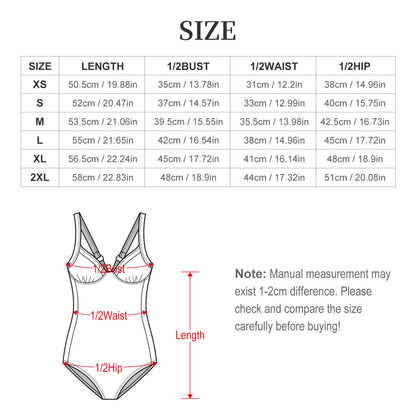 Custom One-Piece Swimsuit with Adjustable Straps and Removable Padding