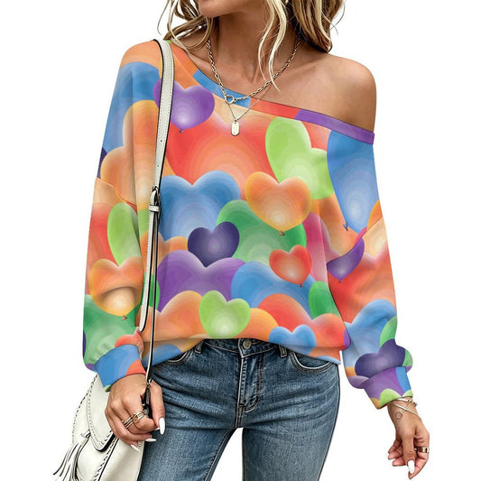 Women's Custom Off-Shoulder Sweatshirt