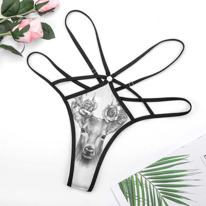 Personalized Mesh Thong | Custom Photo Underwear for Her