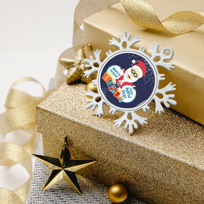 Create a Custom Metal Snowflake Ornament | Your Photo on an Alloy Keepsake