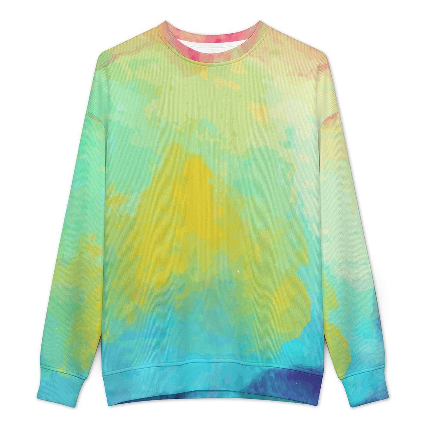 Custom Men's Drop Shoulder Sweater | Personalized Crewneck Pullover