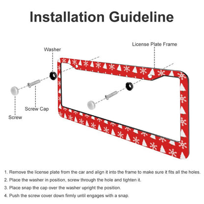 Custom Slim License Plate Frame | No-Block 2-Hole Aluminum