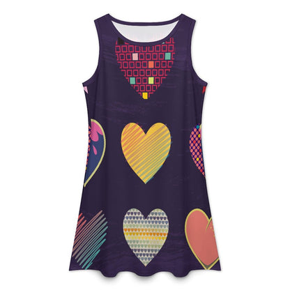 Custom Women's Sleeveless Dress | Personalized Photo Long Dress