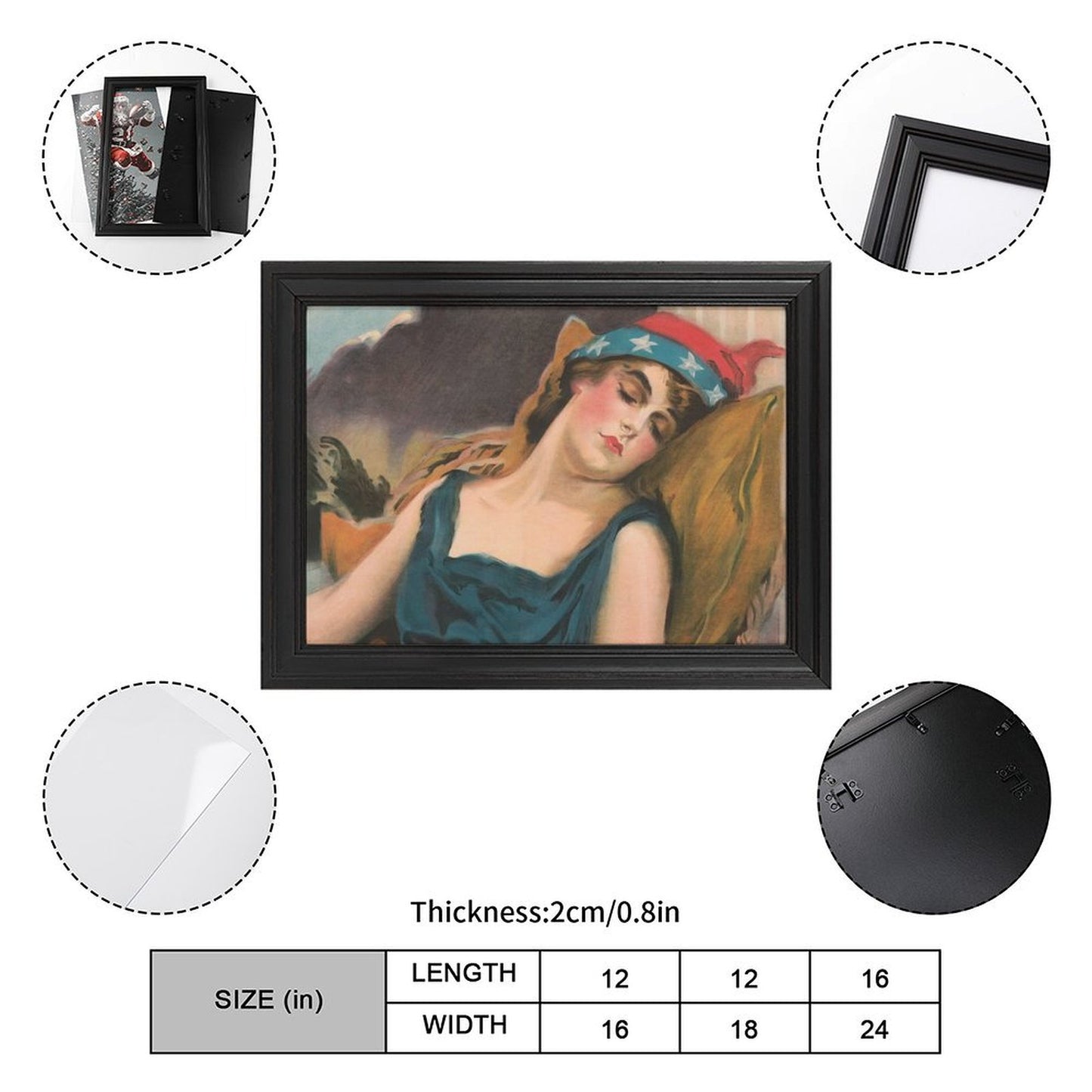 Custom Horizontal Framed Canvas | European-Style Wall Art Print