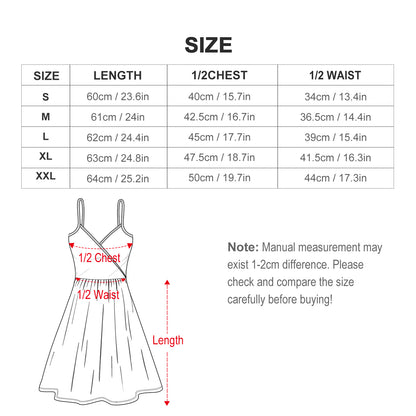 Custom Print Slip Dress Adjustable Straps | Deep V Bodycon Mini