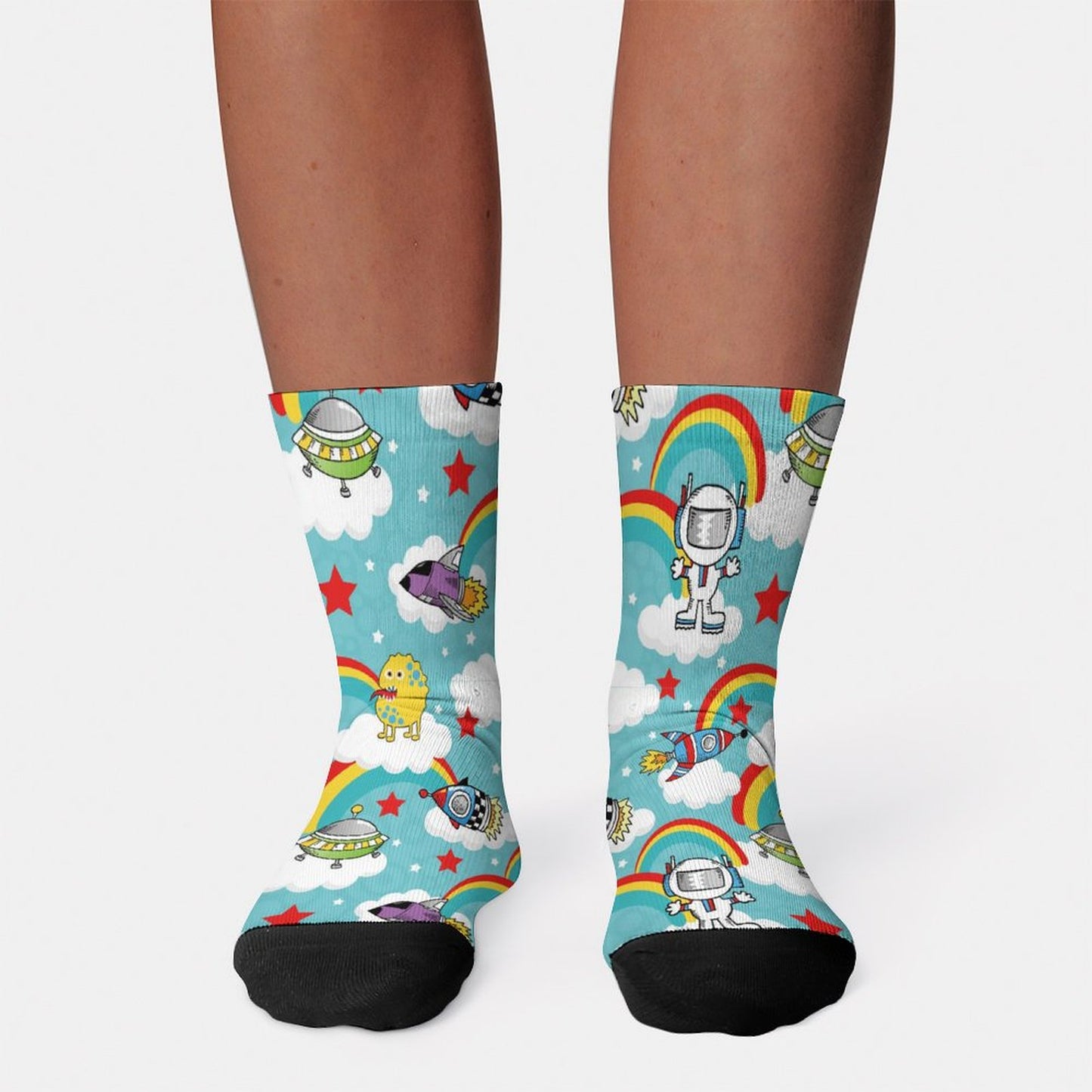 Custom Printed Socks | Personalized Polyester Crew Socks