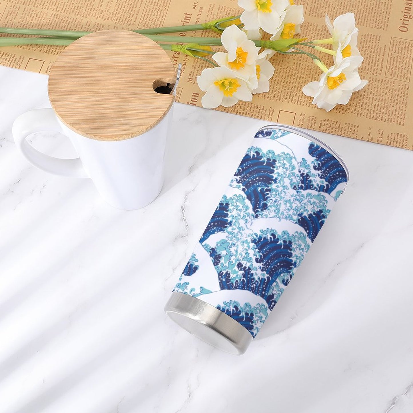 Custom 20oz Plastic Car Tumbler with Leak-proof Lid | Lightweight Travel Cup