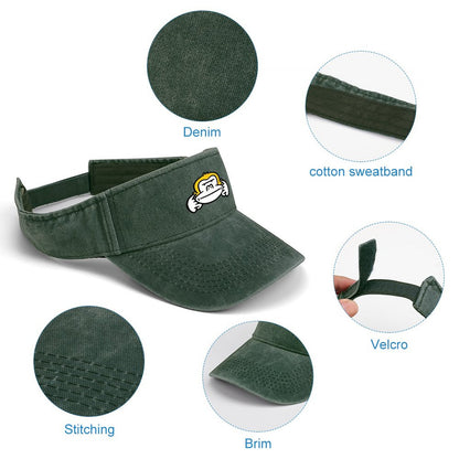 Custom Denim Visor | Personalized Logo Sun Hats for Teams & Golf