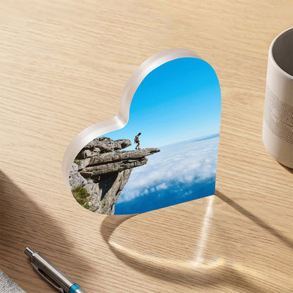 Acrylic Standing Ornament with Custom UV Print for Personalized Desk and Home Decor