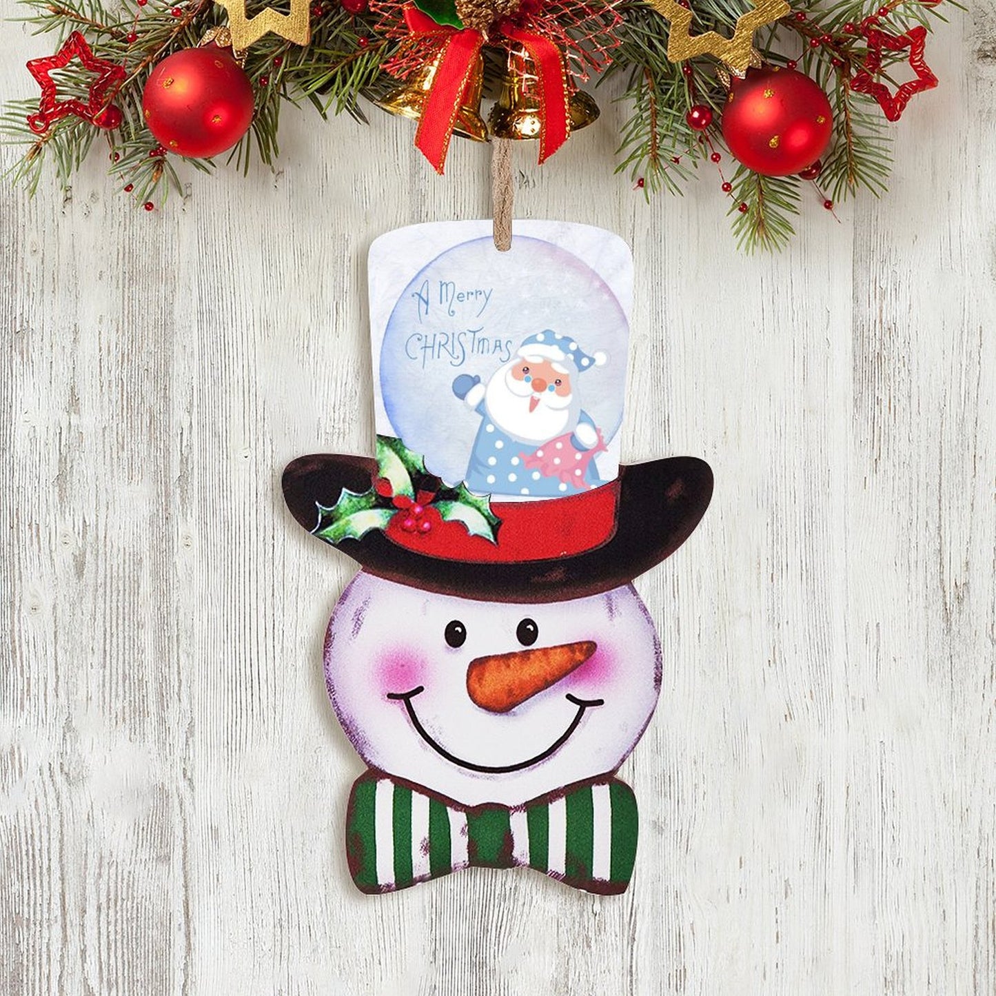 Welcome Guests with a Custom Wooden Snowman Sign | Personalized Decor