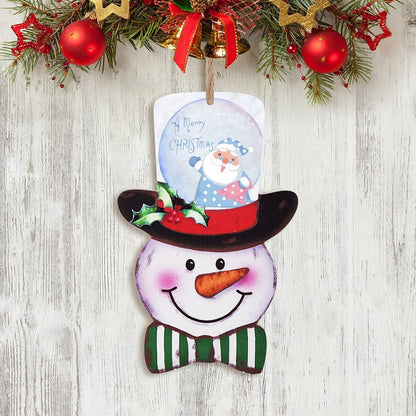 Welcome Guests with a Custom Wooden Snowman Sign | Personalized Decor