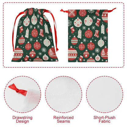 Custom Plush Drawstring Bag - Personalized Velvet Gift Pouch