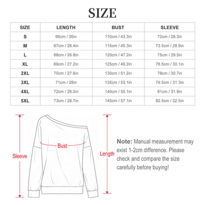 Custom Women's Off-Shoulder Oversized Sweatshirt