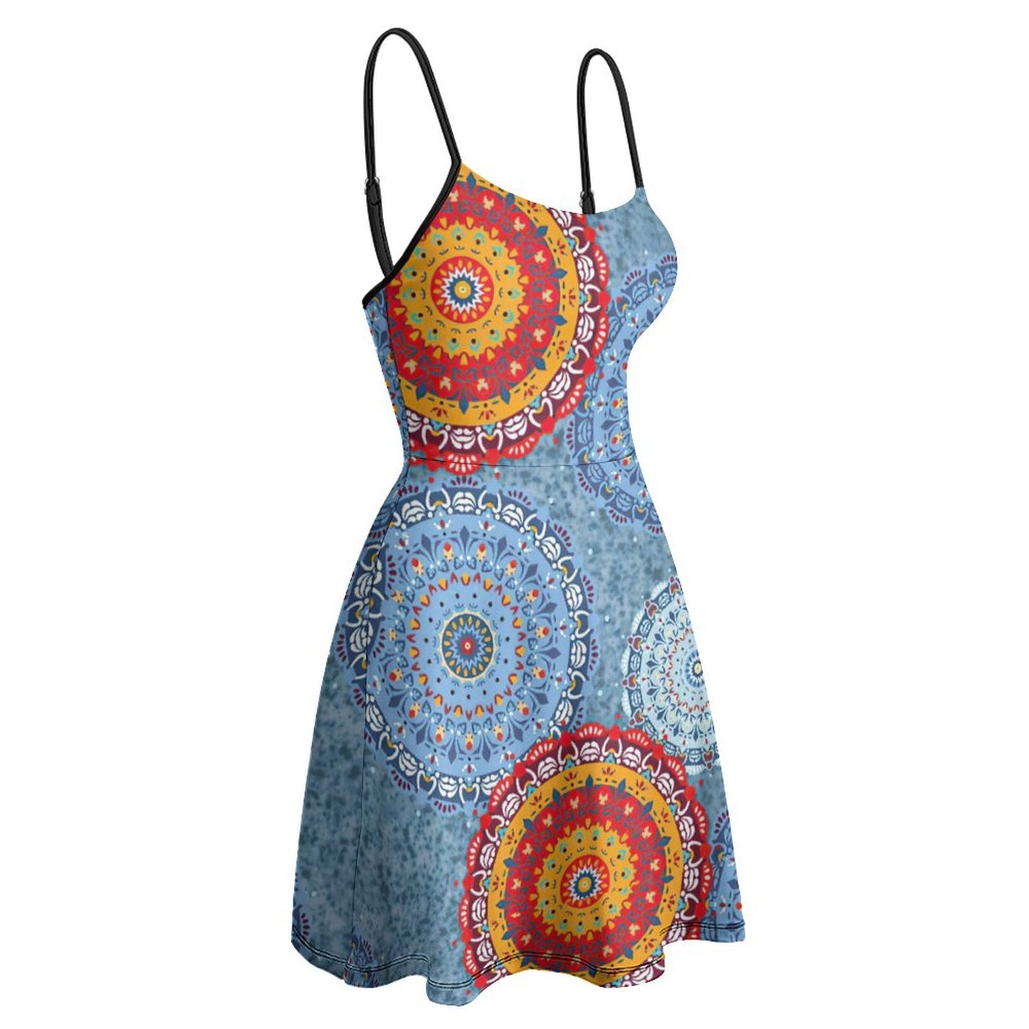 Custom Adjustable Spaghetti Strap Skater Dress | Fit & Flare Cami