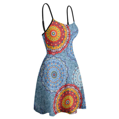 Custom Adjustable Spaghetti Strap Skater Dress | Fit & Flare Cami