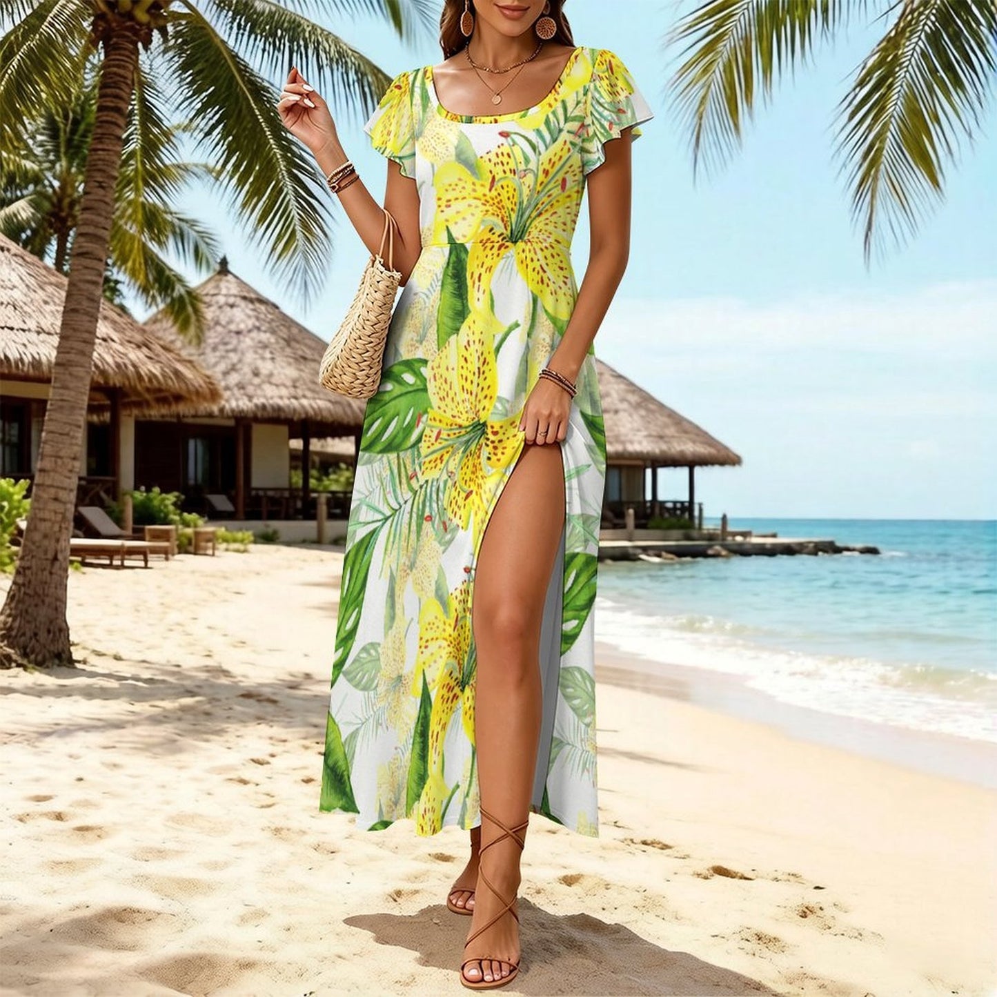Flared Sleeve Dress 1 (184)