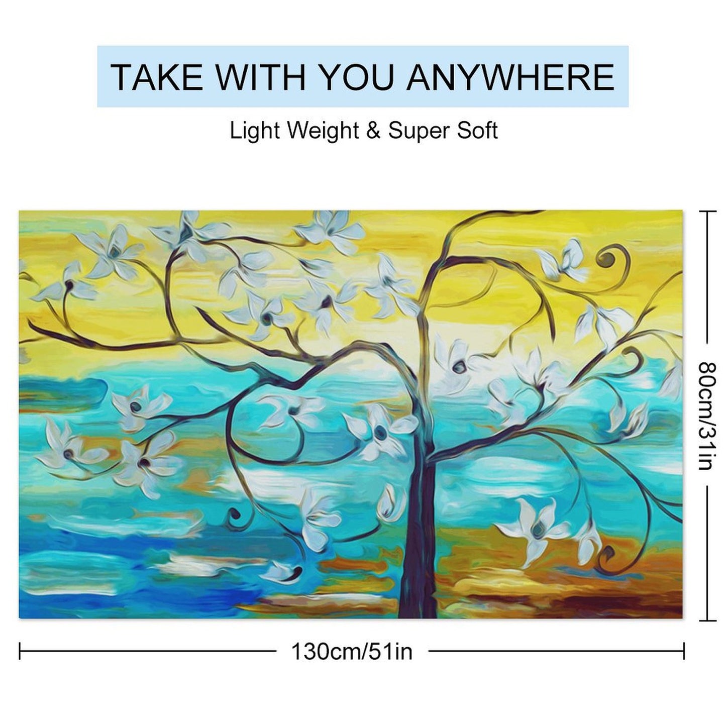 Custom Adult Beach Towel 130x80cm | Personalized Quick-Dry Fleece