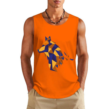Custom Cotton Vest | Personalized Heat Press Tank Top (Multi-Color)